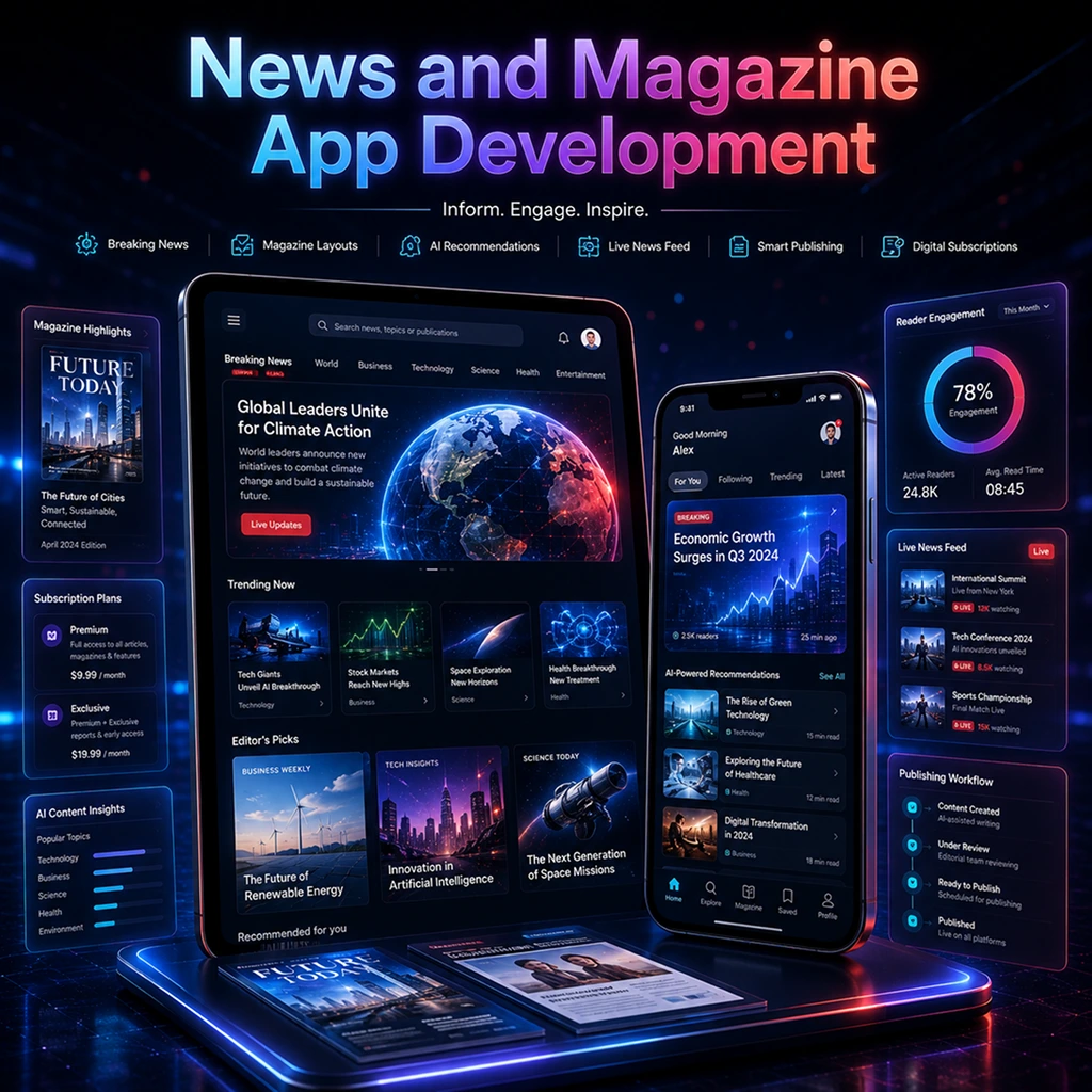News and Magazine App Development Services